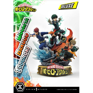 Prime 1 Studio My Hero Academia 1/4 Scale Ultimate Premium Masterline Midoriya, Bakugo & Todoroki Deluxe Bonus Version 