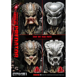 Prime 1 Studio Predator 1/4 Scale Premium Masterline Big Game Cover Art Predator Deluxe Version - Severely damaged packaging 