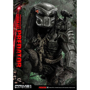Prime 1 Studio Predator 1/4 Scale Premium Masterline Big Game Cover Art Predator Deluxe Version - Severely damaged packaging 