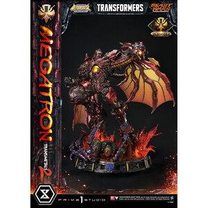 Prime 1 Studio Transformers Beast Wars 1/4 Scale Premium Masterline Megatron Transmetal 2 Deluxe Bonus Version 