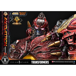 Prime 1 Studio Transformers Beast Wars 1/4 Scale Premium Masterline Megatron Transmetal 2 Deluxe Bonus Version 