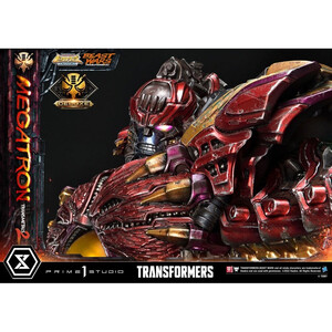 Prime 1 Studio Transformers Beast Wars 1/4 Scale Premium Masterline Megatron Transmetal 2 Deluxe Bonus Version 