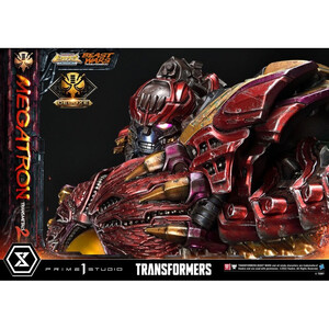 Prime 1 Studio Transformers Beast Wars 1/4 Scale Premium Masterline Megatron Transmetal 2 Deluxe Bonus Version 