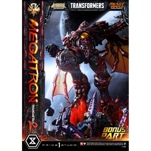 Prime 1 Studio Transformers Beast Wars 1/4 Scale Premium Masterline Megatron Transmetal 2 Deluxe Bonus Version 