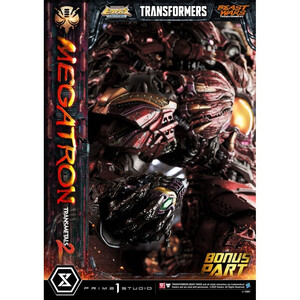 Prime 1 Studio Transformers Beast Wars 1/4 Scale Premium Masterline Megatron Transmetal 2 Deluxe Bonus Version 