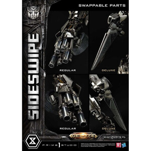 Prime 1 Studio Transformers Dark of the Moon Non Scale Museum Masterline Sideswipe Deluxe Bonus Version 