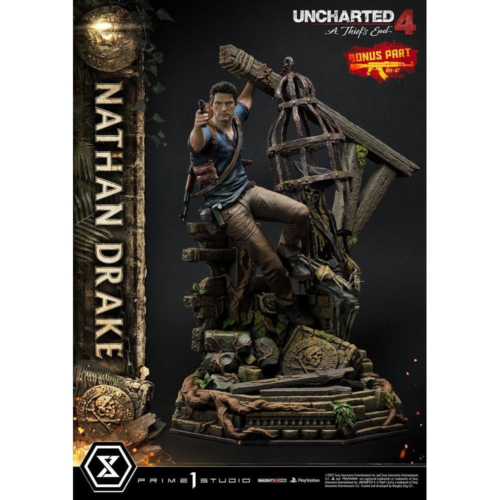 Prime 1 Studio Uncharted 4 A Thief's End 1/4 Scale Ultimate Premium Masterline Nathan Drake Deluxe Bonus Version 