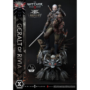 Prime 1 Studio Witcher 3 Wild Hunt 1/3 Scale Musuem Masterline Geralt von Riva Deluxe Version - Damaged packaging 