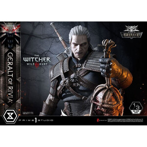Prime 1 Studio Witcher 3 Wild Hunt 1/3 Scale Musuem Masterline Geralt von Riva Deluxe Version - Damaged packaging 