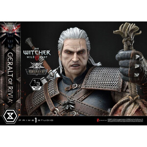 Prime 1 Studio Witcher 3 Wild Hunt 1/3 Scale Musuem Masterline Geralt von Riva Deluxe Version - Damaged packaging 