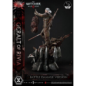 Prime 1 Studio Witcher 3 Wild Hunt 1/3 Scale Musuem Masterline Geralt von Rivia Battle Damage Version 