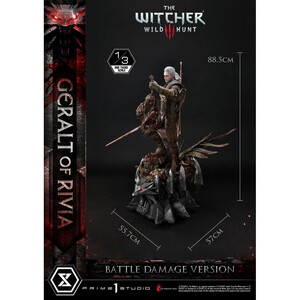 Prime 1 Studio Witcher 3 Wild Hunt 1/3 Scale Musuem Masterline Geralt von Rivia Battle Damage Version 