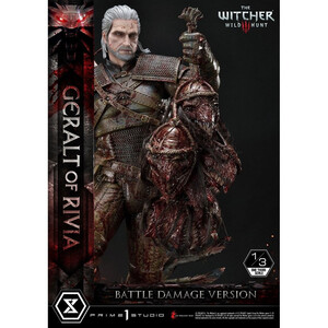Prime 1 Studio Witcher 3 Wild Hunt 1/3 Scale Musuem Masterline Geralt von Rivia Battle Damage Version 