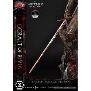 Prime 1 Studio Witcher 3 Wild Hunt 1/3 Scale Musuem Masterline Geralt von Rivia Battle Damage Version 