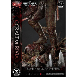 Prime 1 Studio Witcher 3 Wild Hunt 1/3 Scale Musuem Masterline Geralt von Rivia Battle Damage Version 