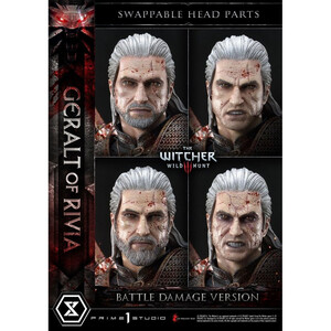 Prime 1 Studio Witcher 3 Wild Hunt 1/3 Scale Musuem Masterline Geralt von Rivia Battle Damage Version 
