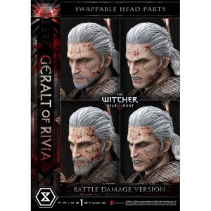 Prime 1 Studio Witcher 3 Wild Hunt 1/3 Scale Musuem Masterline Geralt von Rivia Battle Damage Version 