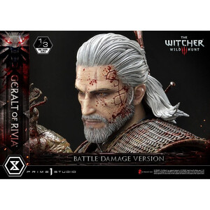 Prime 1 Studio Witcher 3 Wild Hunt 1/3 Scale Musuem Masterline Geralt von Rivia Battle Damage Version 