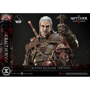 Prime 1 Studio Witcher 3 Wild Hunt 1/3 Scale Musuem Masterline Geralt von Rivia Battle Damage Version 