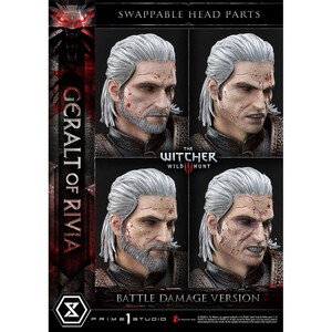 Prime 1 Studio Witcher 3 Wild Hunt 1/3 Scale Musuem Masterline Geralt von Rivia Battle Damage Version 