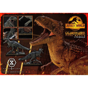 Prime 1 Studio Jurassic World Dominion 1/15 Scale Legacy Museum Collection Giganotosaurus Final Battle Bonus Version 
