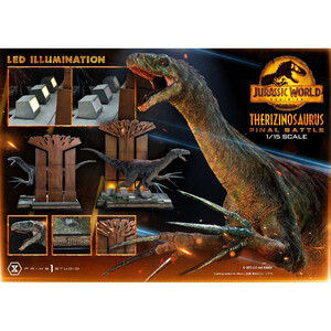 Prime 1 Studio Jurassic World Dominion 1/15 Scale Legacy Museum Collection Therizinosaurus Final Battle Bonus Version 