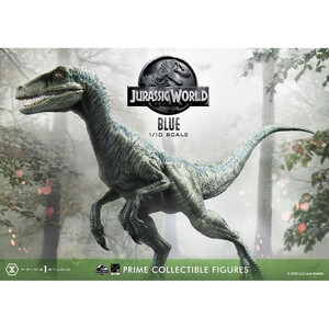 Prime 1 Studio Jurassic World Fallen Kingdom 1/10 Scale Prime Collectibles Blue (Open Mouth Version) 