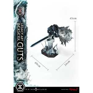 Prime 1 Studio Berserk 1/6 Scale Legacy Art Kentaro Miura Guts Bonus Version 