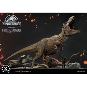 Prime 1 Studio Jurassic World Fallen Kingdom 1/15 Scale Legacy Museum Collection T-Rex & Carnotaurus 