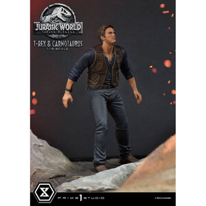Prime 1 Studio Jurassic World Fallen Kingdom 1/15 Scale Legacy Museum Collection T-Rex & Carnotaurus 