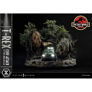 Prime 1 Studio Jurassic World The Lost World 1/15 Scale Legacy Museum Collection T-Rex Cliff Attack 