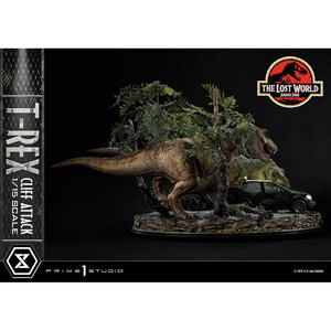 Prime 1 Studio Jurassic World The Lost World 1/15 Scale Legacy Museum Collection T-Rex Cliff Attack 