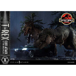 Prime 1 Studio Jurassic World The Lost World 1/15 Scale Legacy Museum Collection T-Rex Cliff Attack 