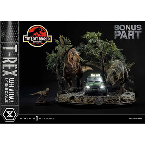 Prime 1 Studio Jurassic World The Lost World 1/15 Scale Legacy Museum Collection T-Rex Cliff Attack Bonus Version 