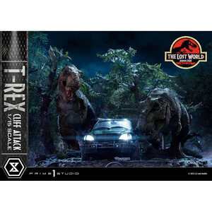 Prime 1 Studio Jurassic World The Lost World 1/15 Scale Legacy Museum Collection T-Rex Cliff Attack Bonus Version 
