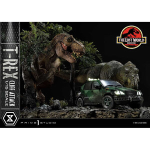 Prime 1 Studio Jurassic World The Lost World 1/15 Scale Legacy Museum Collection T-Rex Cliff Attack Bonus Version 