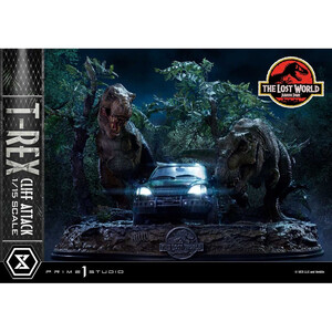 Prime 1 Studio Jurassic World The Lost World 1/15 Scale Legacy Museum Collection T-Rex Cliff Attack Bonus Version 
