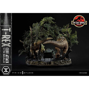 Prime 1 Studio Jurassic World The Lost World 1/15 Scale Legacy Museum Collection T-Rex Cliff Attack Bonus Version 