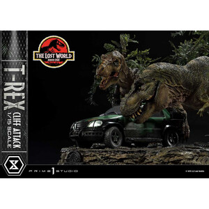 Prime 1 Studio Jurassic World The Lost World 1/15 Scale Legacy Museum Collection T-Rex Cliff Attack Bonus Version 