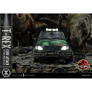 Prime 1 Studio Jurassic World The Lost World 1/15 Scale Legacy Museum Collection T-Rex Cliff Attack Bonus Version 
