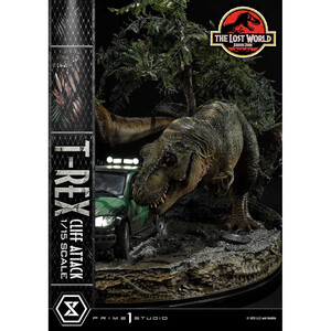 Prime 1 Studio Jurassic World The Lost World 1/15 Scale Legacy Museum Collection T-Rex Cliff Attack Bonus Version 
