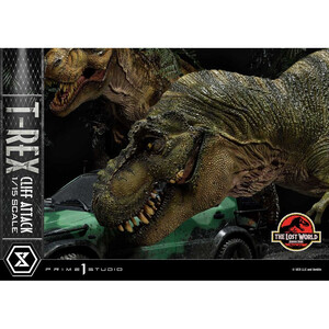Prime 1 Studio Jurassic World The Lost World 1/15 Scale Legacy Museum Collection T-Rex Cliff Attack Bonus Version 