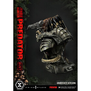Prime 1 Studio Predator 1/3 Scale Premium Bust Jungle Hunter Predator Unmasked Version 