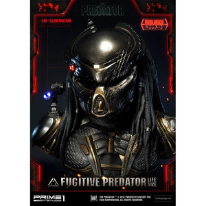 Prime 1 Studio Predator 2018 Life Size Bust Fugitive Predator Deluxe Ver. 
