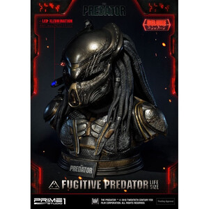 Prime 1 Studio Predator 2018 Life Size Bust Fugitive Predator Deluxe Ver. 