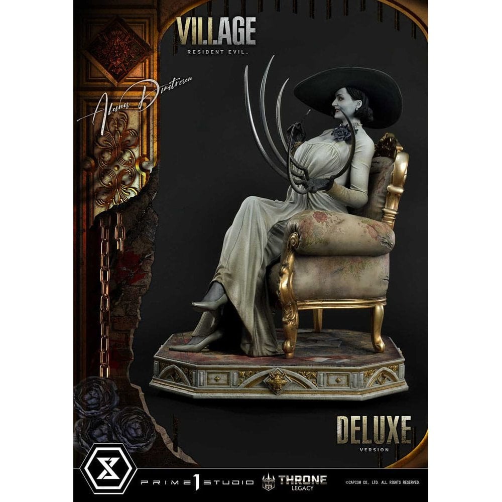 Prime 1 Studio Resident Evil Village 1/4 Scale Throne Legacy Collection Alcina Dimitrescu Deluxe Version 