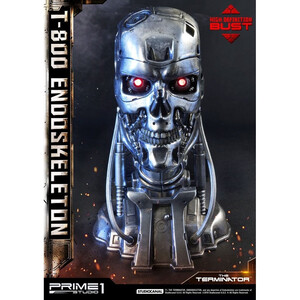 Prime 1 Studio The Terminator 1/2 Scale High Definition Bust T-800 Endoskeleton Head 