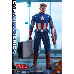 Hot Toys Avengers Endgame Movie Masterpiece 1/6 Scale Captain America (2012 Version) - Damaged packaging 