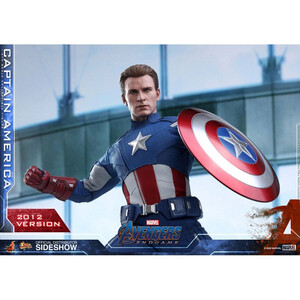 Hot Toys Avengers Endgame Movie Masterpiece 1/6 Scale Captain America (2012 Version) - Damaged packaging 