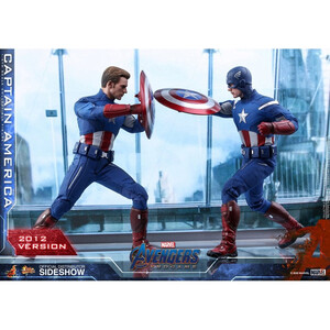 Hot Toys Avengers Endgame Movie Masterpiece 1/6 Scale Captain America (2012 Version) - Damaged packaging 